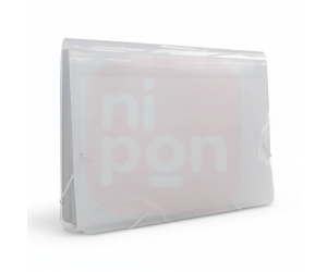 Pasta Sanfonada A4 12 Divisórias Dellofine Cristal - Dello