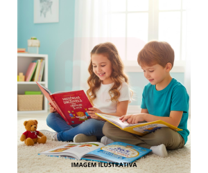 Livro de História Infantil Variados com Capa Dura – Contos Clássicos e Educativos