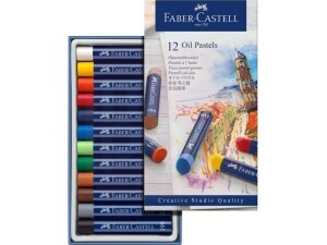 Giz de Cera Pastel Oleoso 12 Cores - Faber-Castell