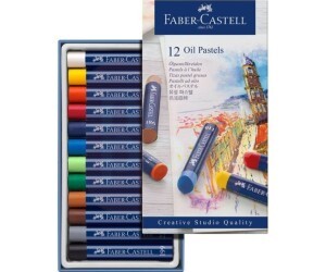 Giz de Cera Pastel Oleoso 12 Cores - Faber-Castell